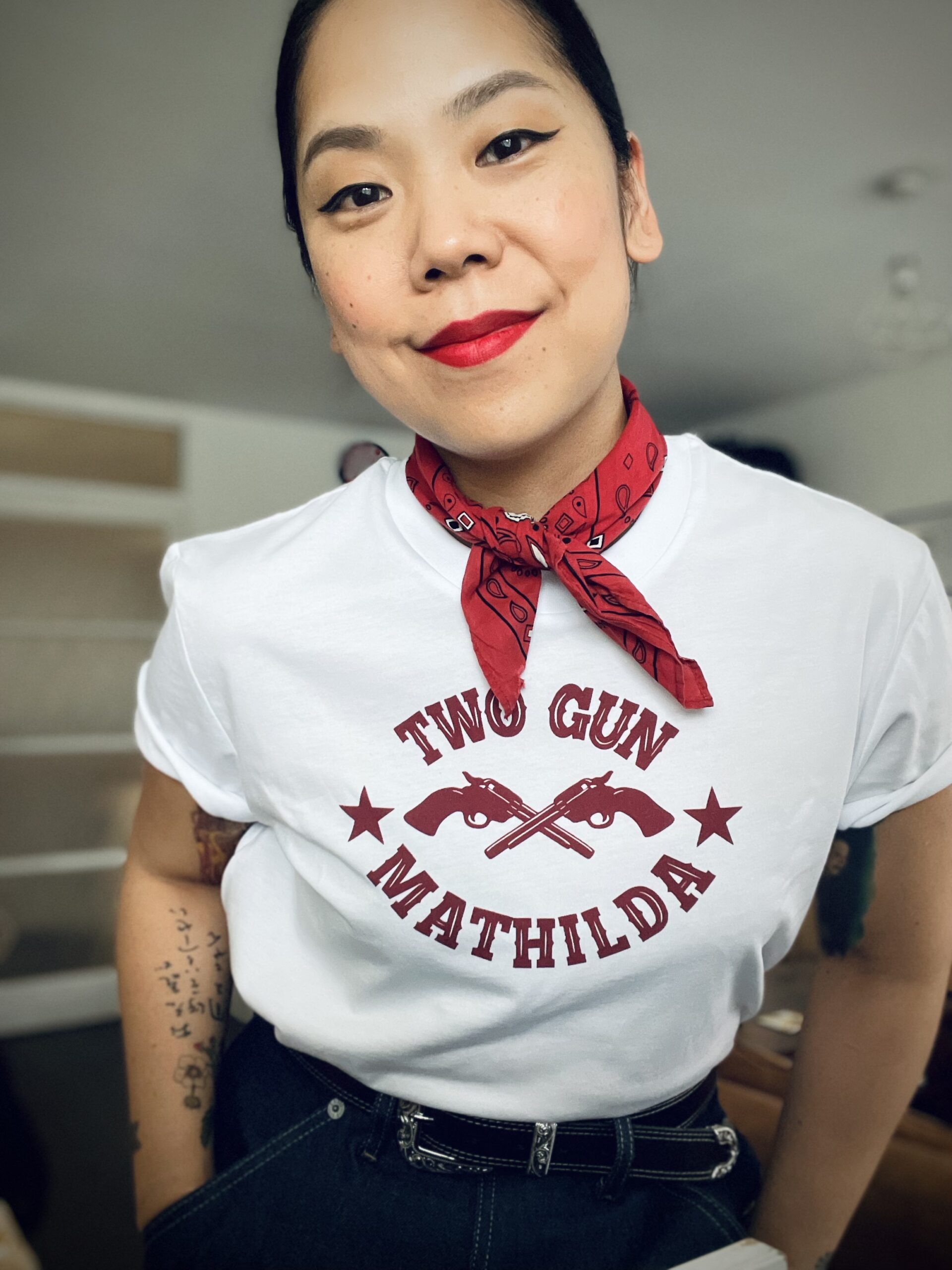 Two Gun white T shirt Two Gun white T shirt